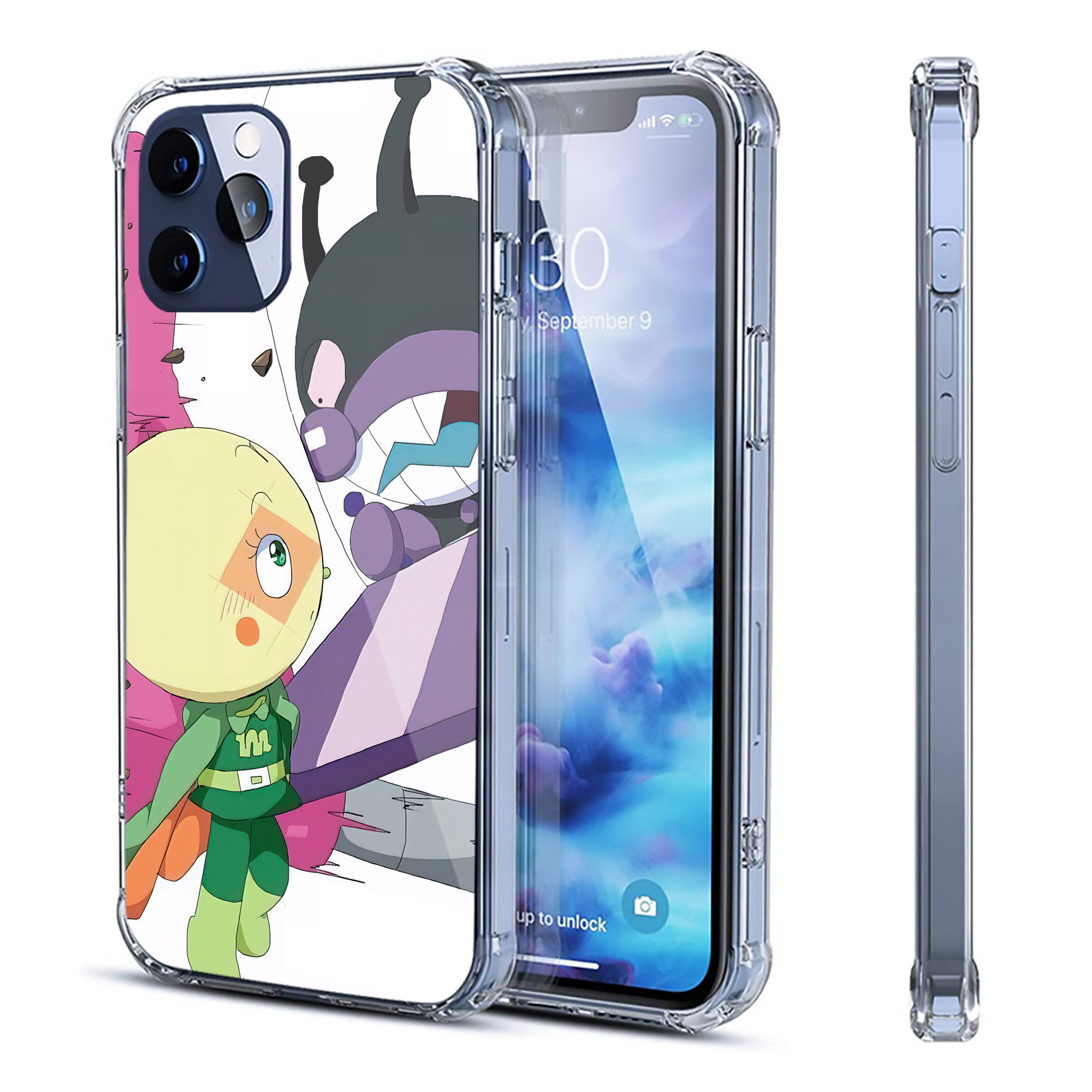 （画像用） アンパンマン Anpanman 【iPhone 12シリーズ対応】透明スマホケース（クリアソフトケース）